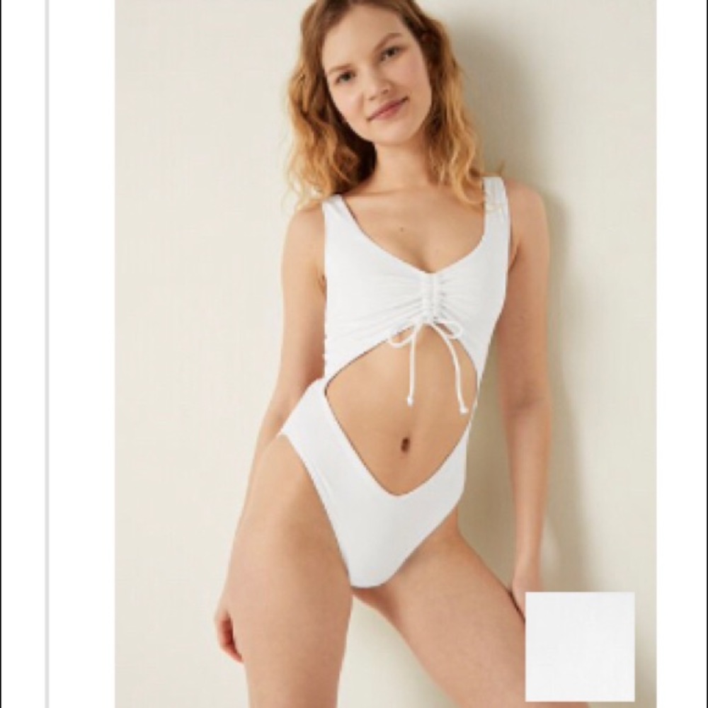Victoria secret ruched front one piece swimsuit